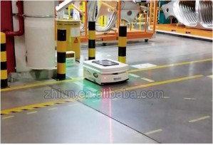 80 - 500 กก. รถยนต์นำทางอัตโนมัติ SLAM Laser Navigation Autonomous Mobile Robot